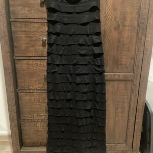 Max Studio Black Rayon Blend Dress